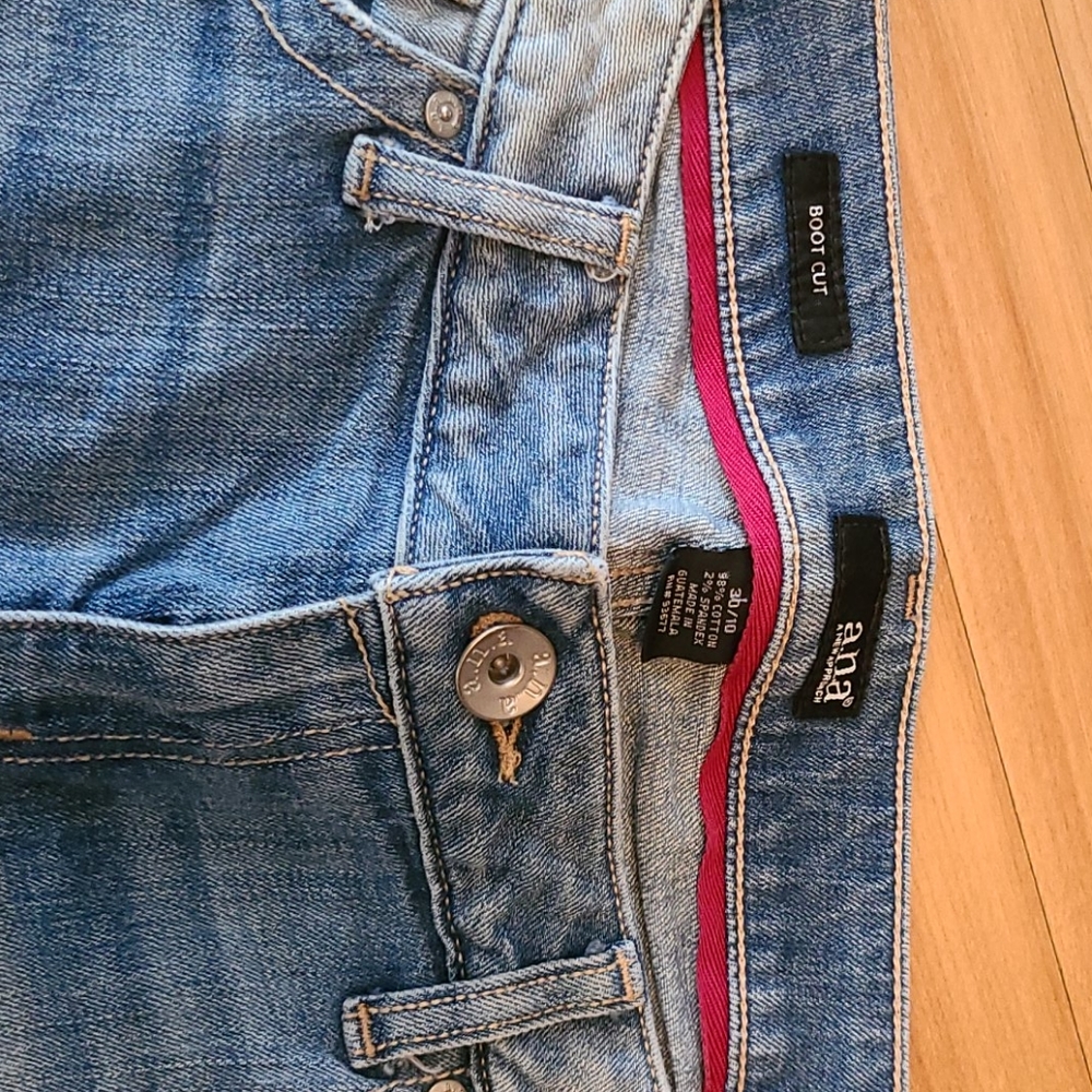 a.n.a. light washed boot cut jeans